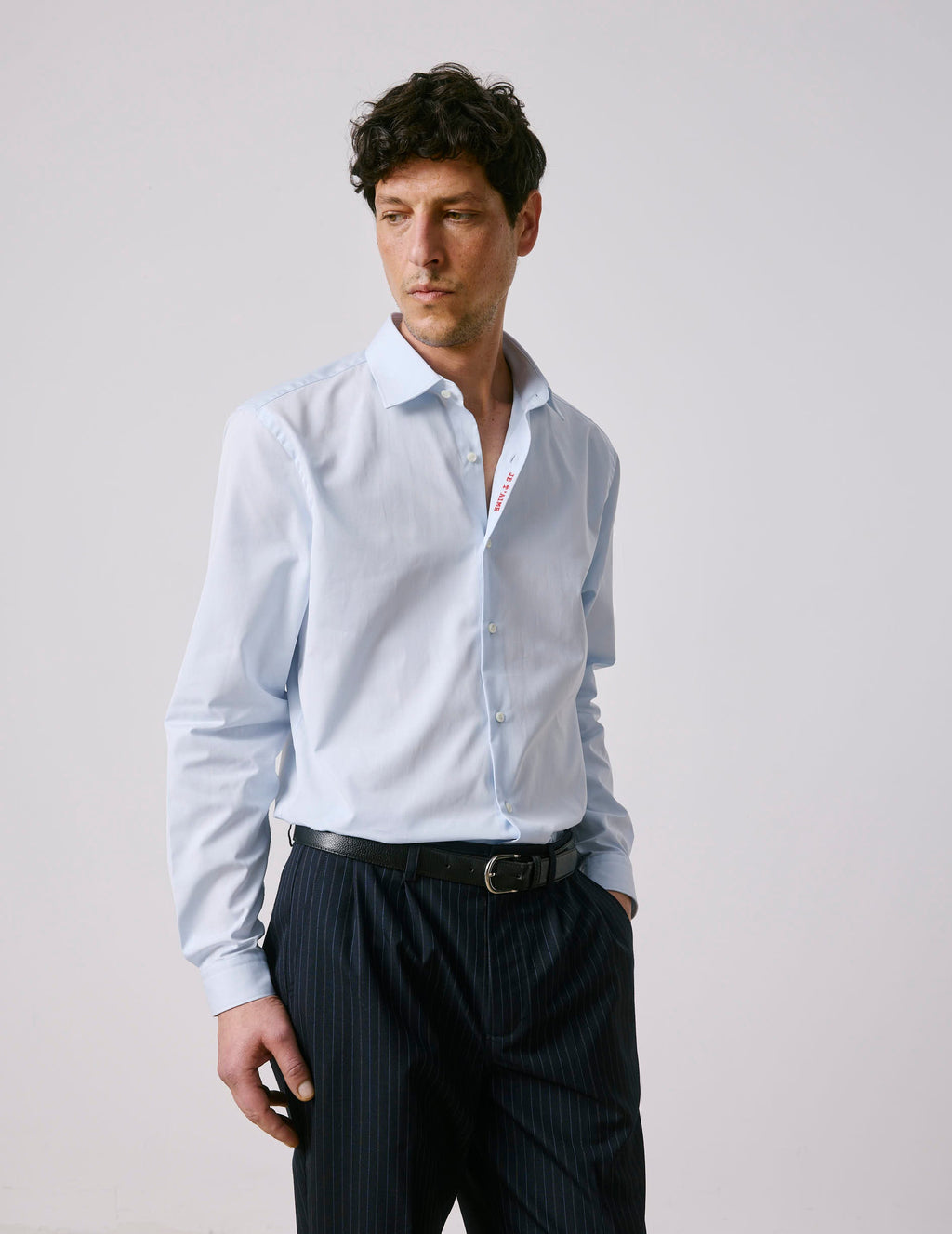 Chemise mixte  Je t'aime  bleue
