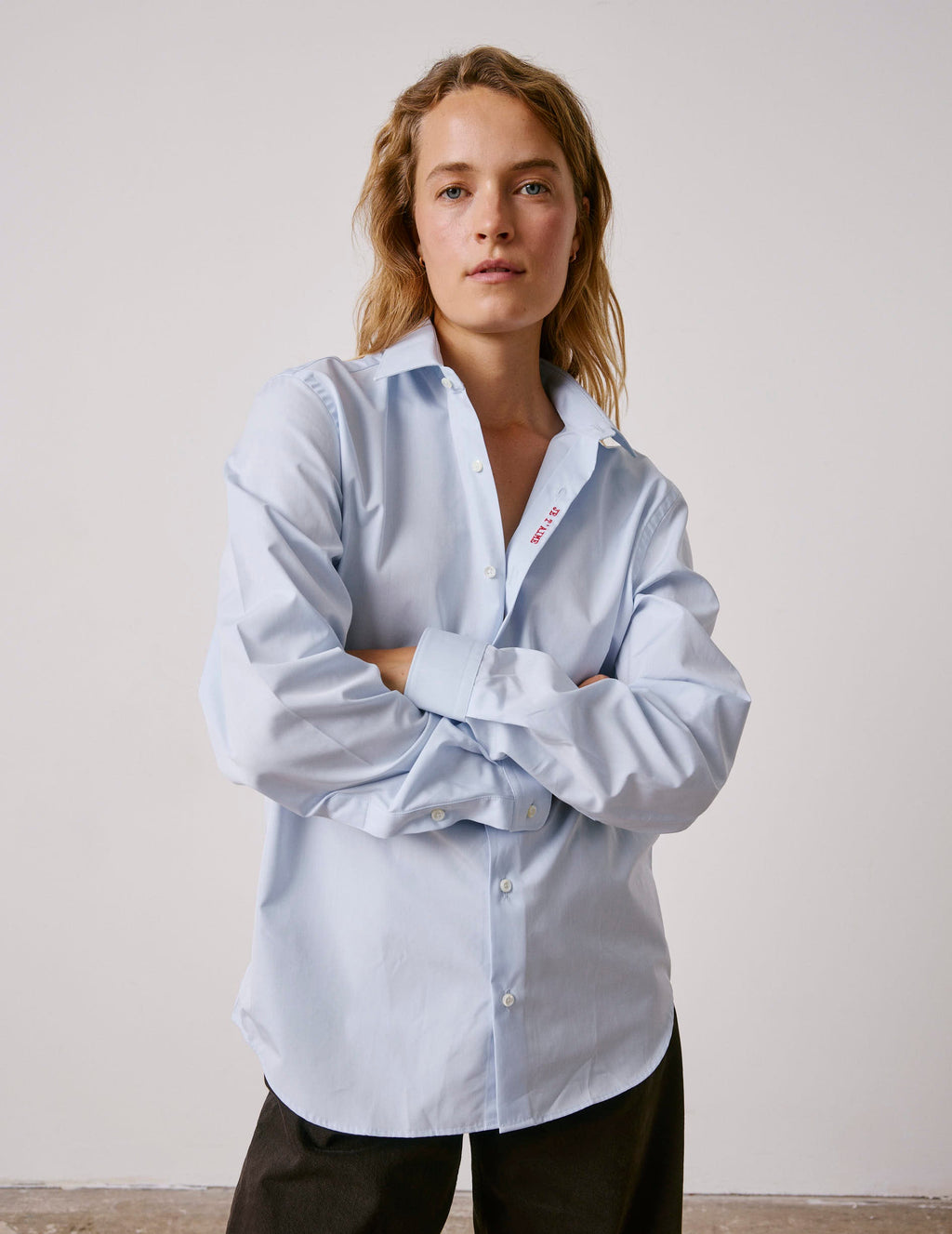 Chemise mixte  Je t'aime  bleue - View 2