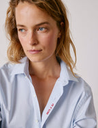 Chemise mixte  Je t'aime  bleue