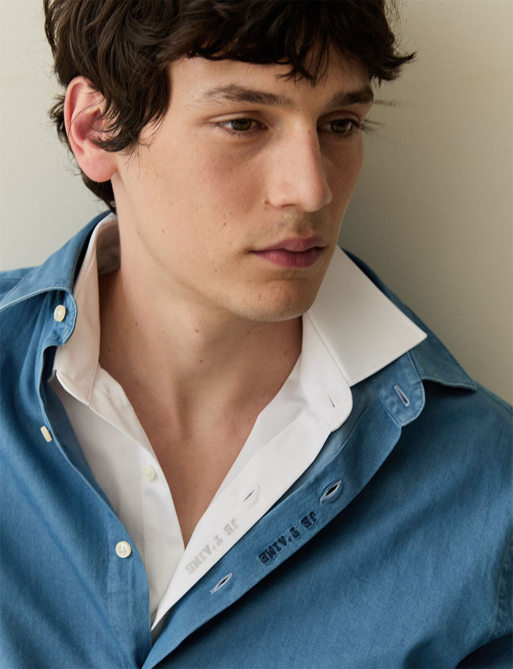 Chemise mixte  Je t'aime  en denim