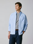 Chemise Semi-ajustée bleue