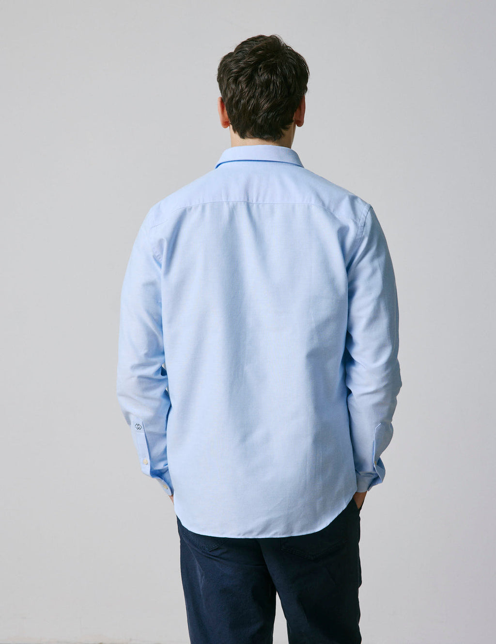 Chemise Semi-ajustée bleue