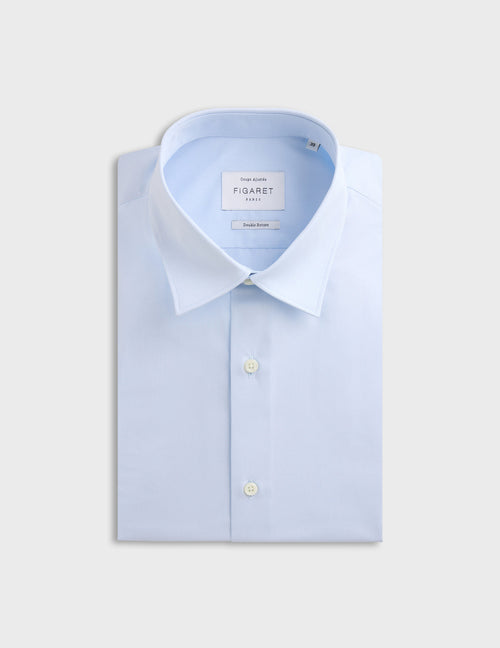 Chemise Ajustée bleue