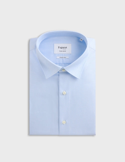 Chemise Ajustée bleue