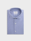 Chemise Semi-ajustée rayée bleu marine