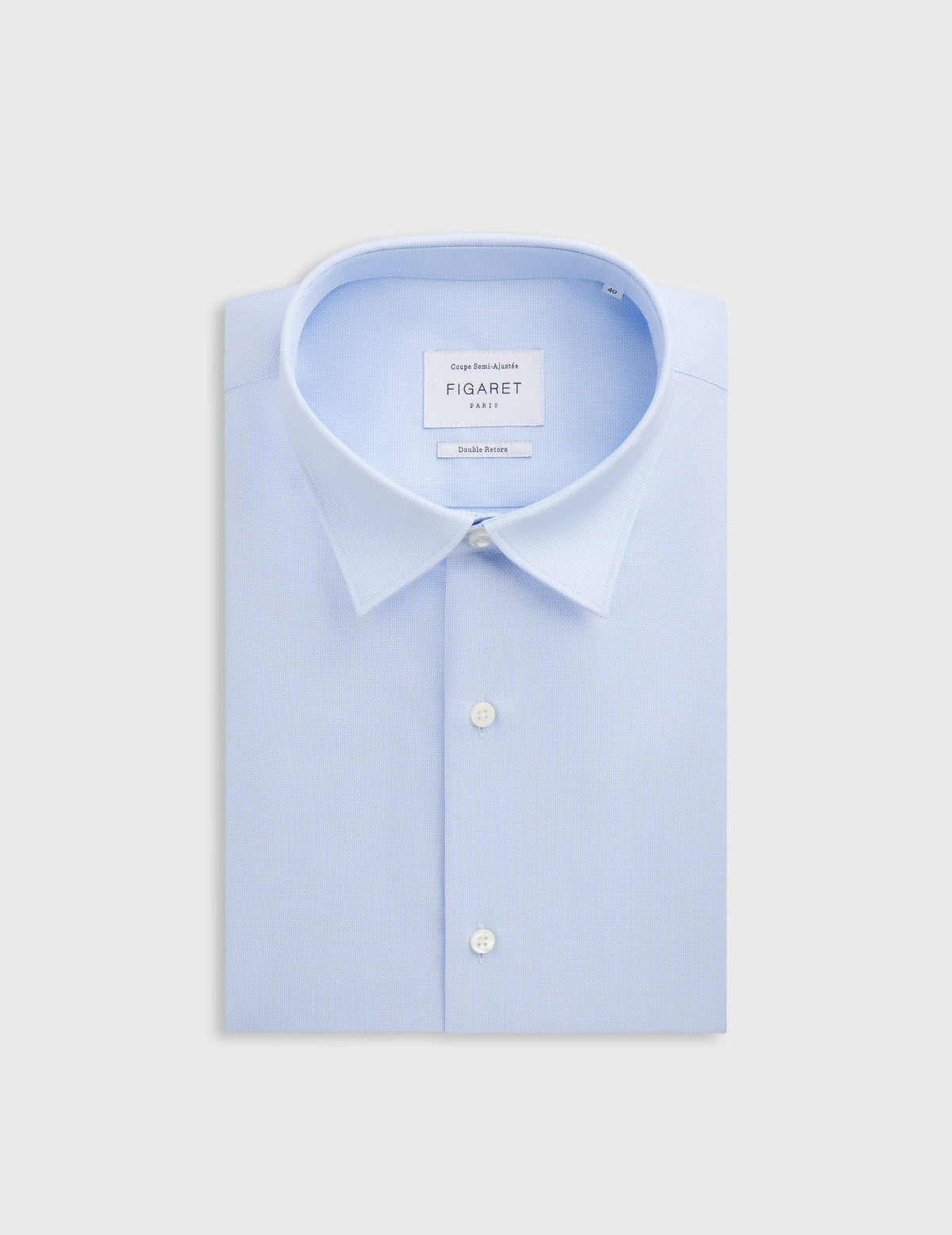 Chemise Semi-ajustée bleue