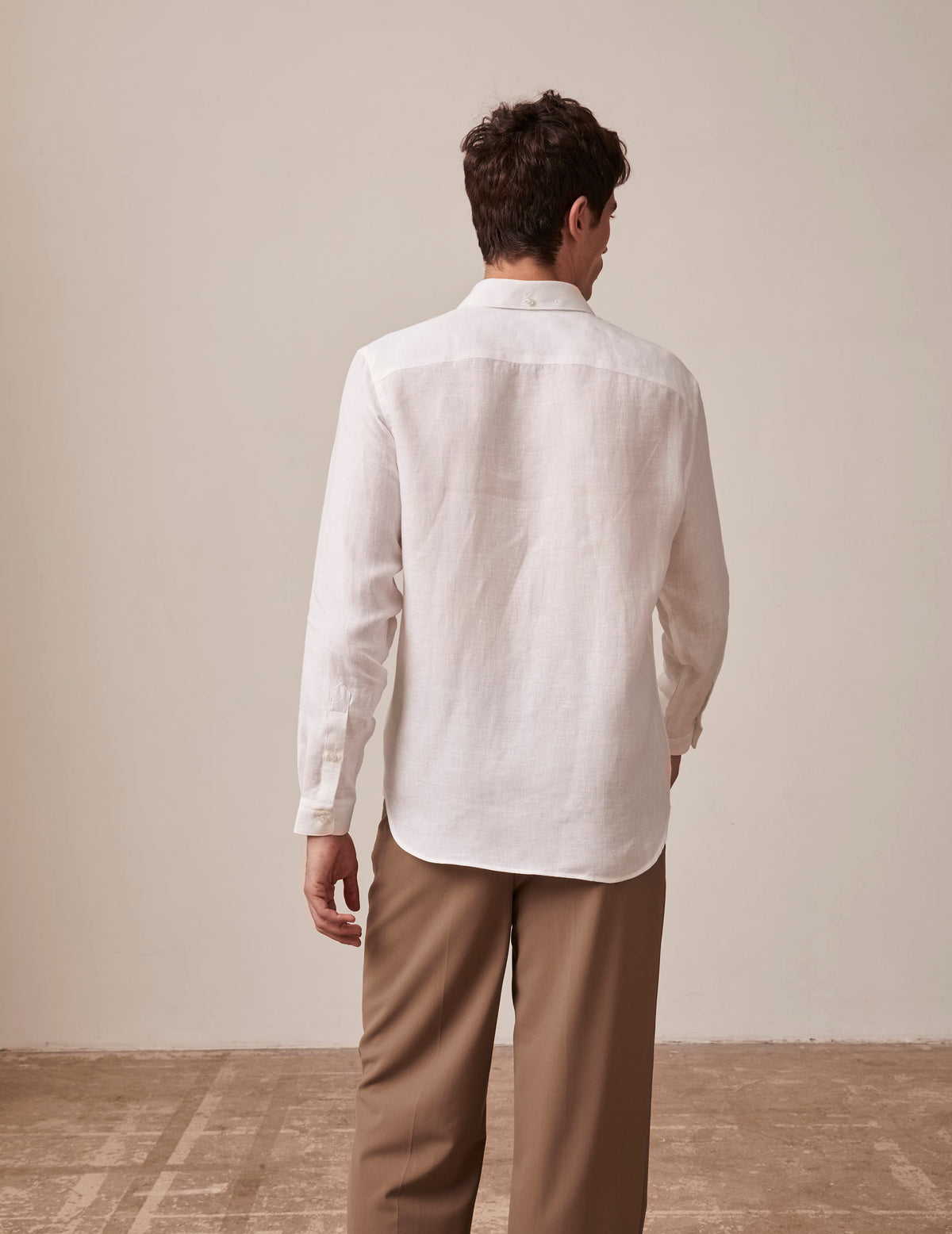 Chemise Aristote en lin blanc