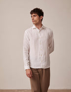 Chemise Aristote en lin blanc