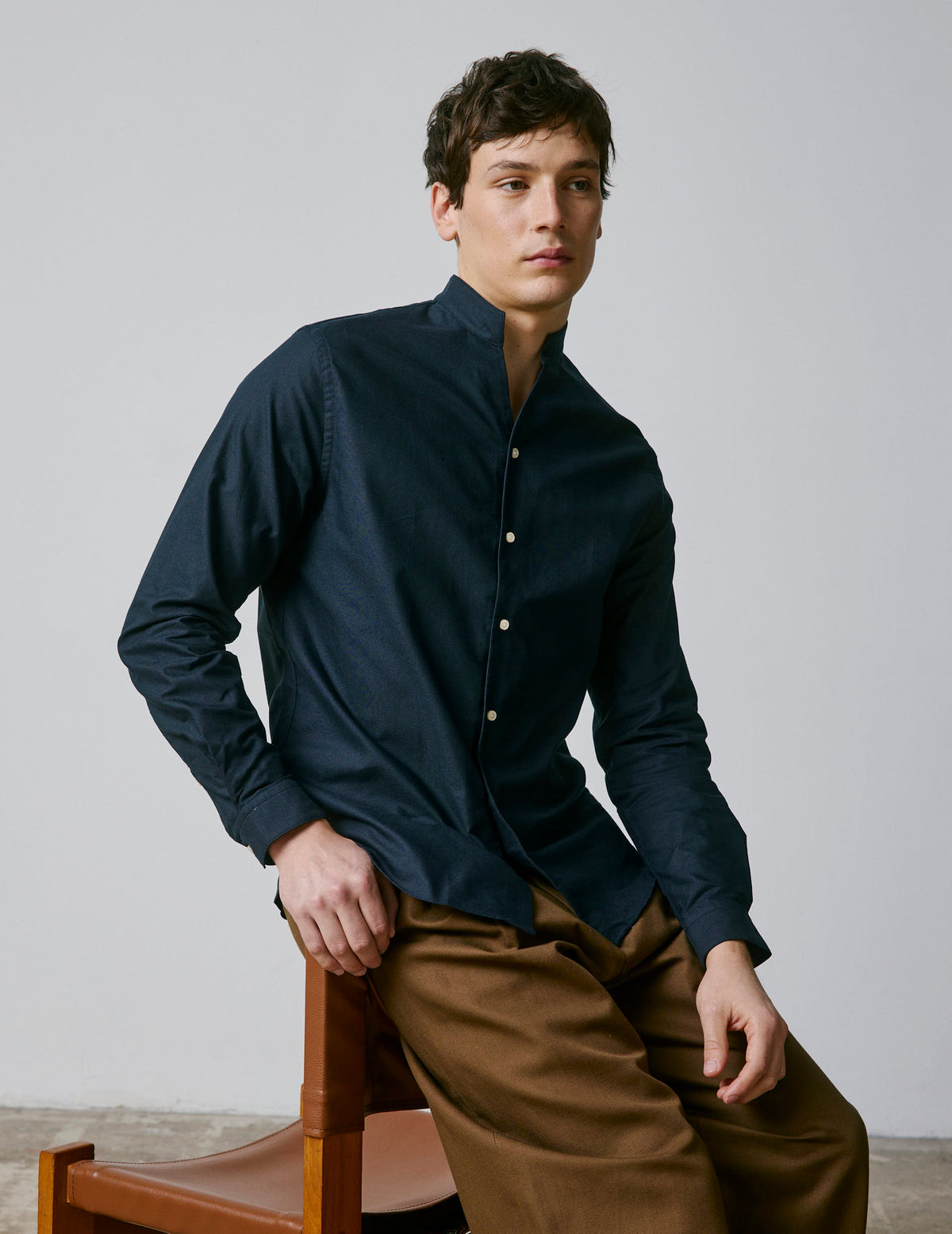 Chemise Carl bleu marine
