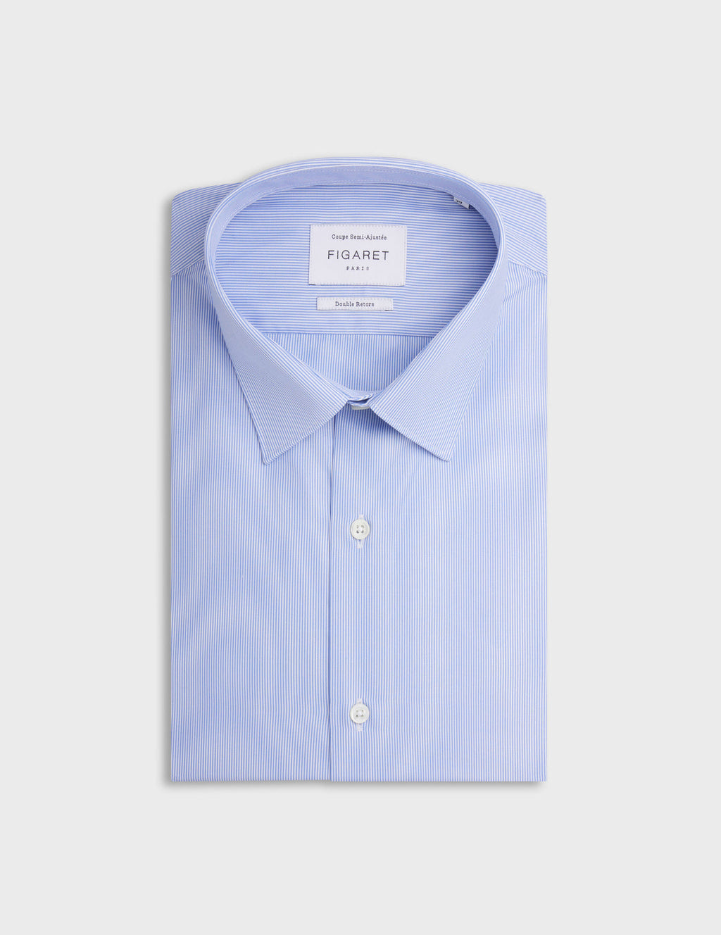 Chemise Semi-ajustée rayée bleue