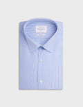 Chemise Semi-ajustée rayée bleue