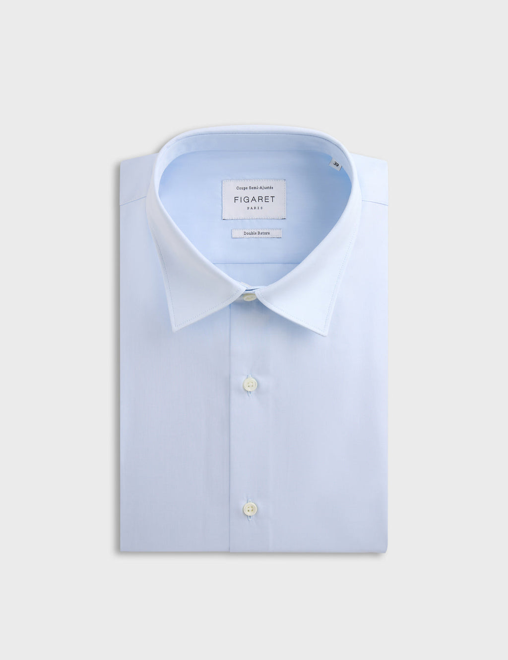 Chemise Semi-ajustée bleue