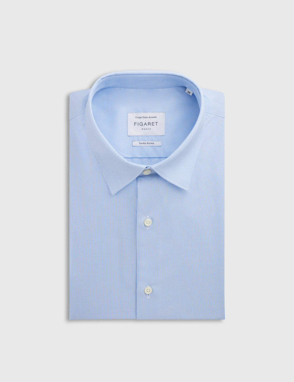 Chemise Semi-ajustée bleue