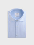 Chemise Ajustée rayée bleue