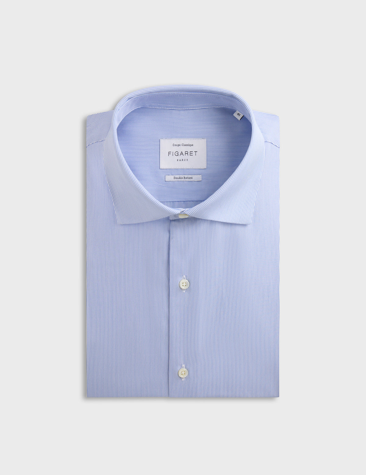 Chemise Classique rayée bleue