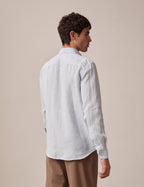 Chemise Aristote en lin bleu clair