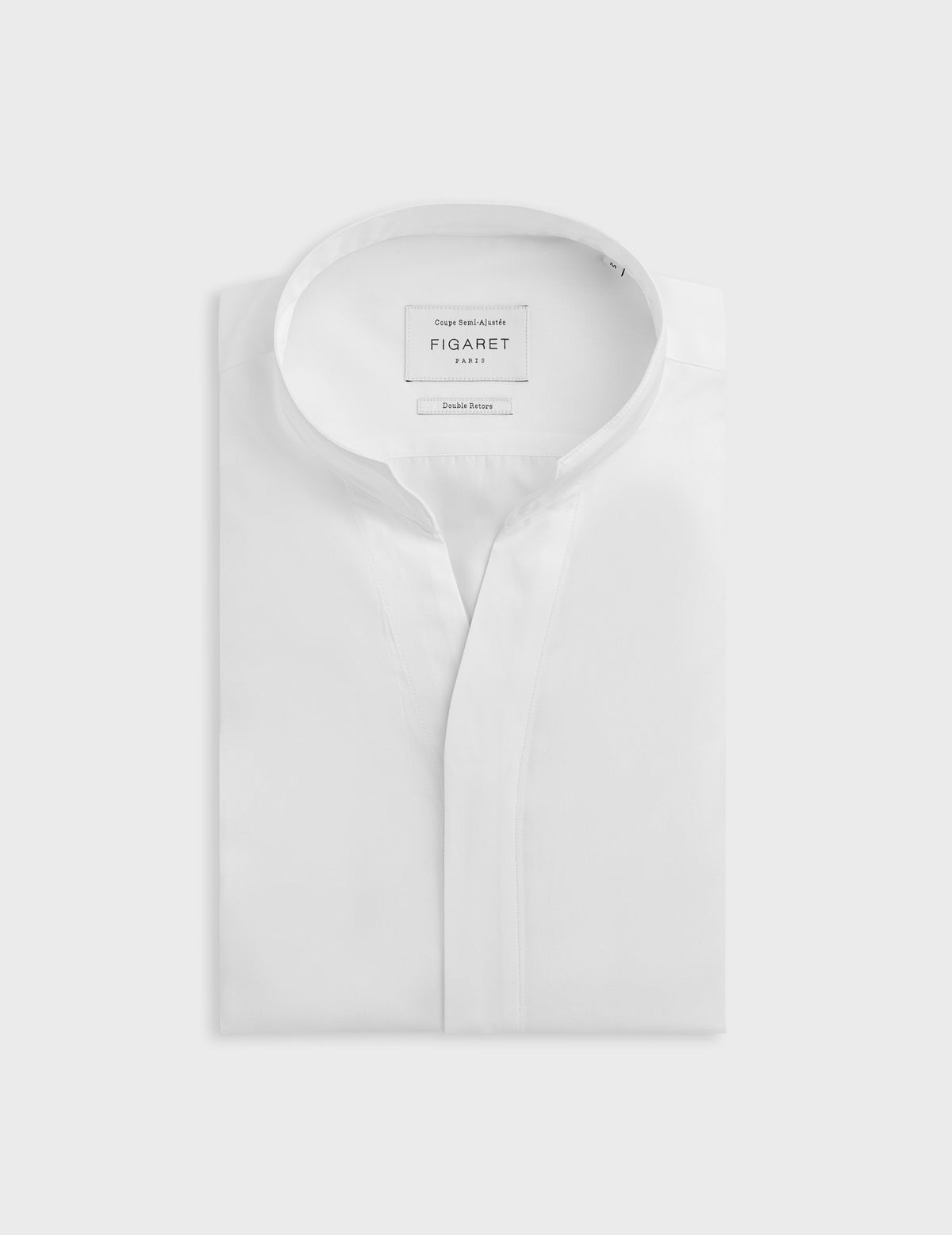 Chemise Carl gorge cachée blanche