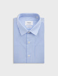 Chemise Semi-ajustée rayée bleue