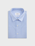 Chemise Semi-ajustée rayée bleue