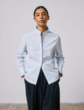Chemise Louison gorge cachée bleue