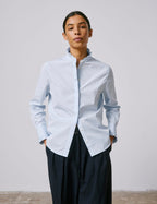 Chemise Louison gorge cachée bleue