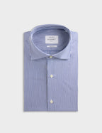 Chemise Ajustée rayée bleue