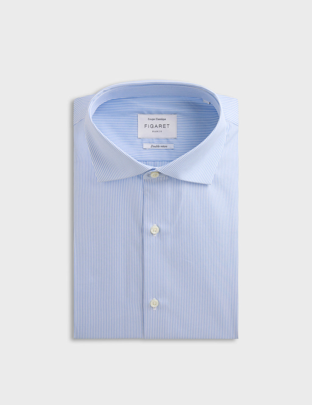 Chemise Classique rayée bleue