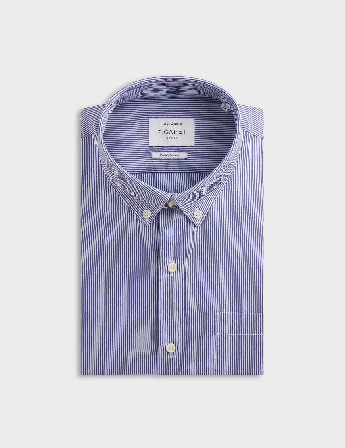 Chemise Classique rayée bleue