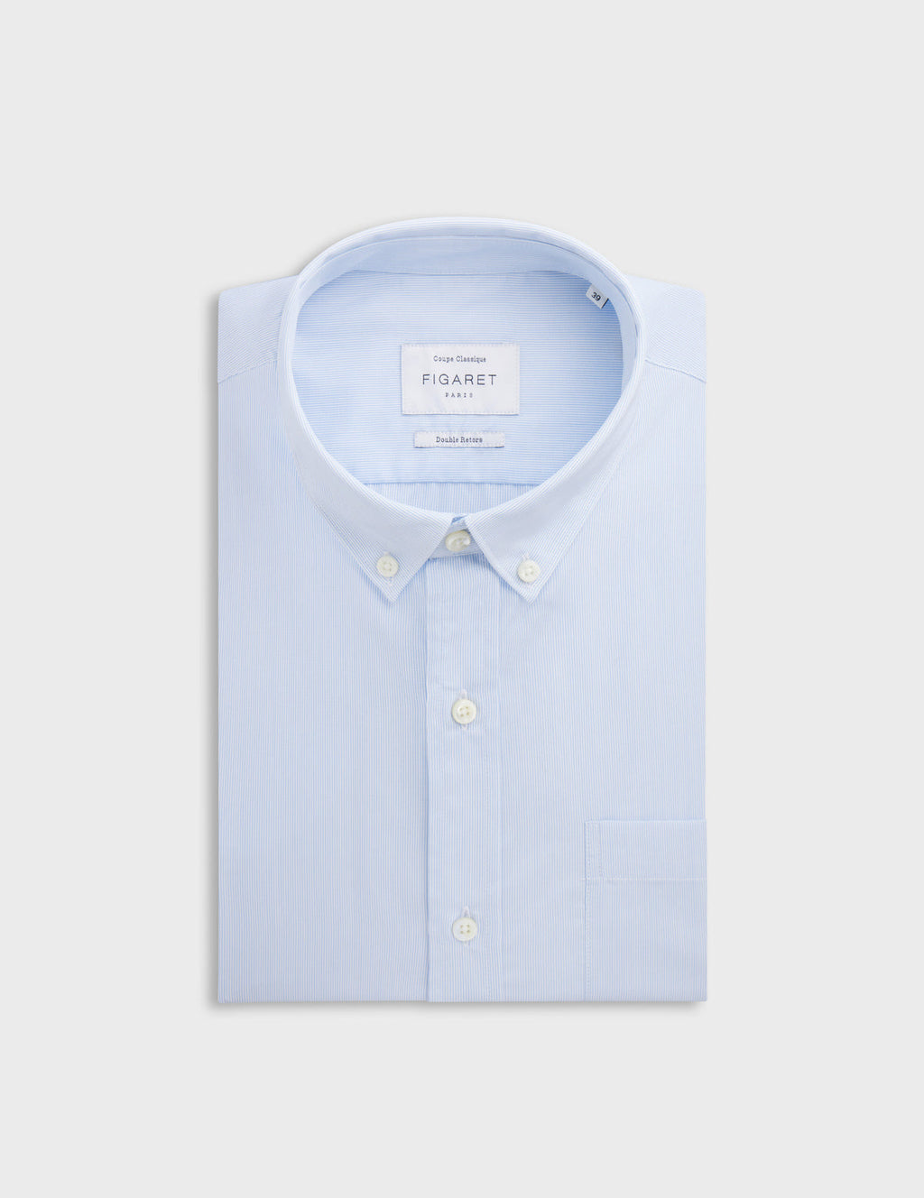 Chemise Classique rayée bleue