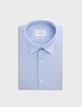 Chemise Ajustée rayée bleue