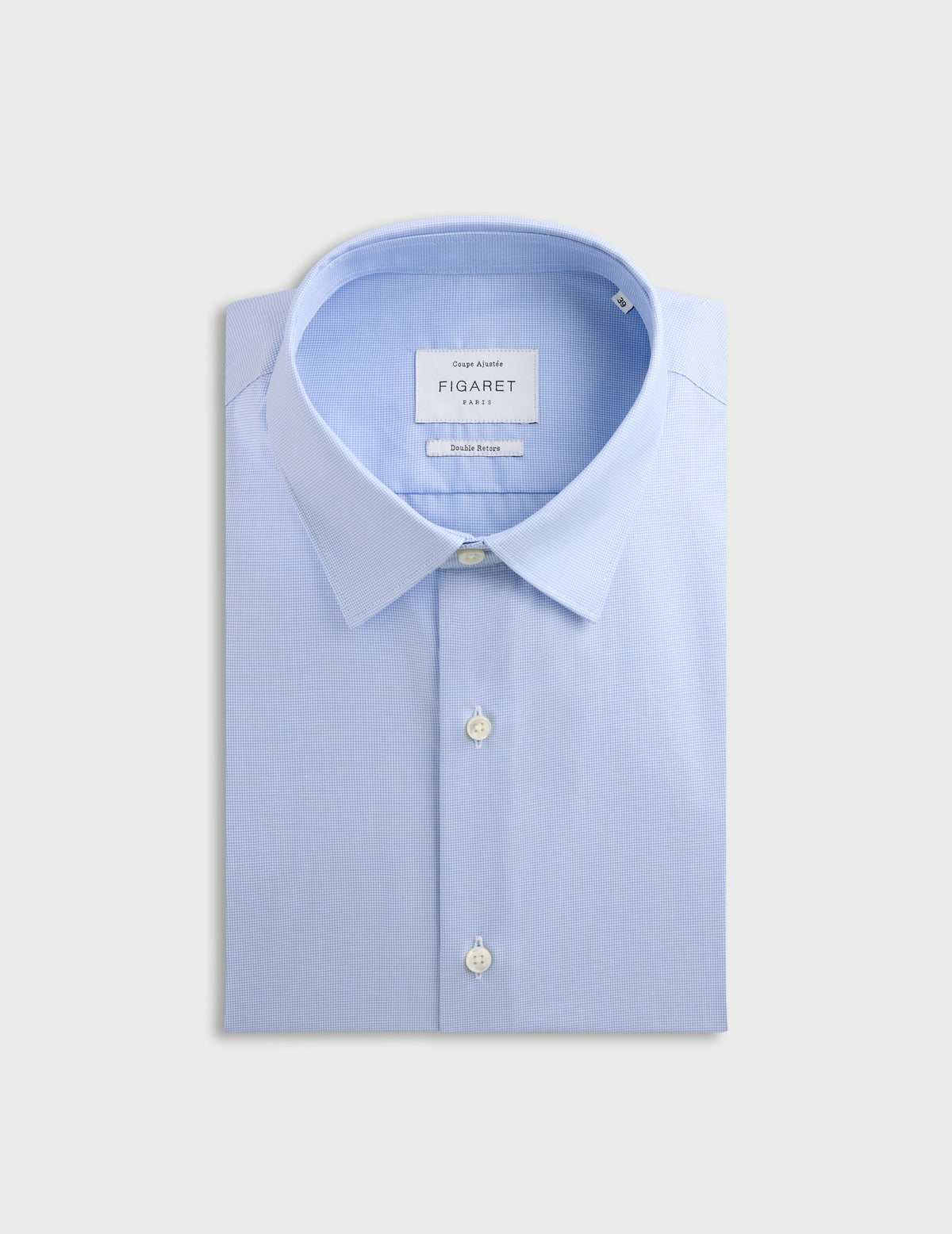 Chemise Ajustée bleue