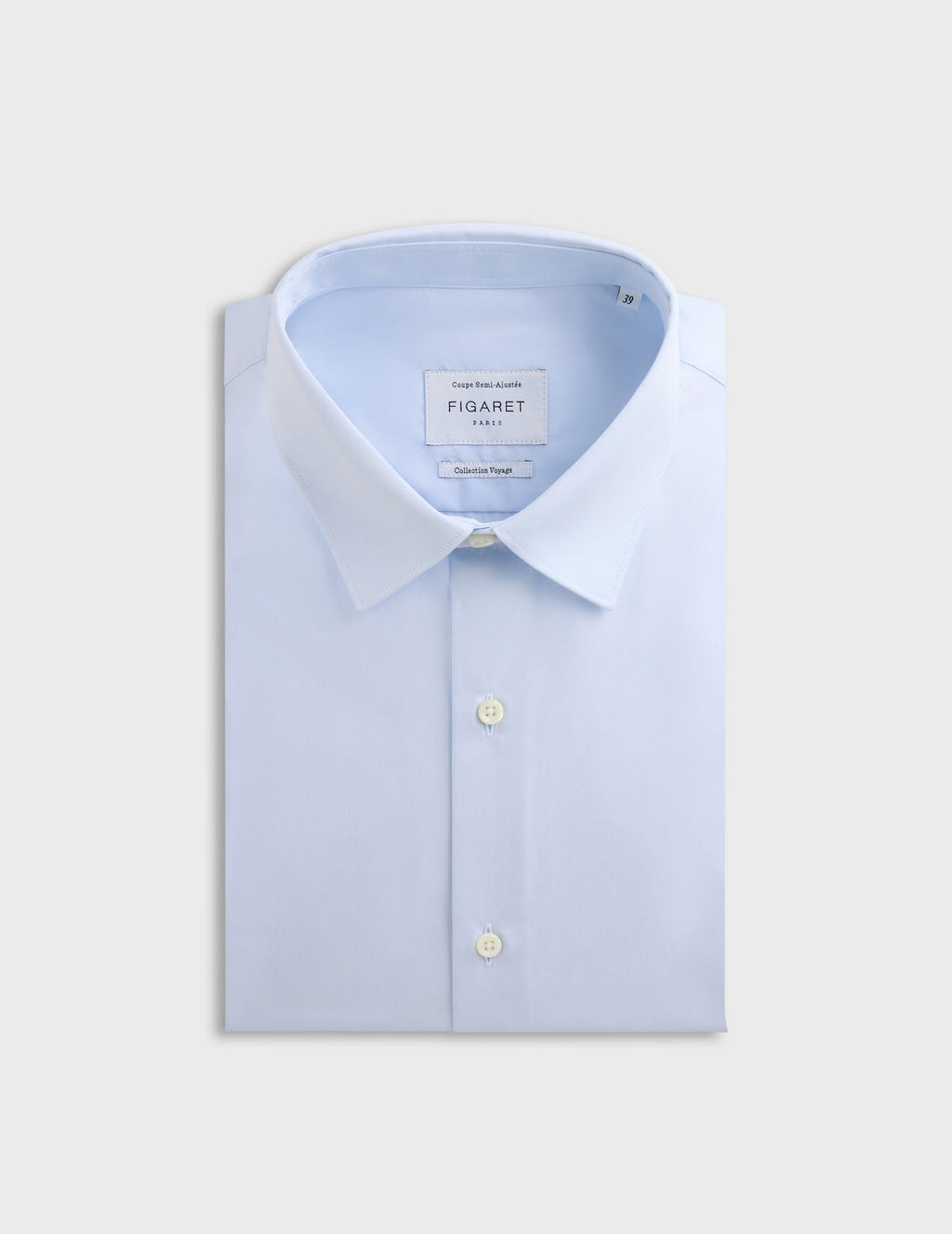 Chemise Semi-ajustée Voyage bleue