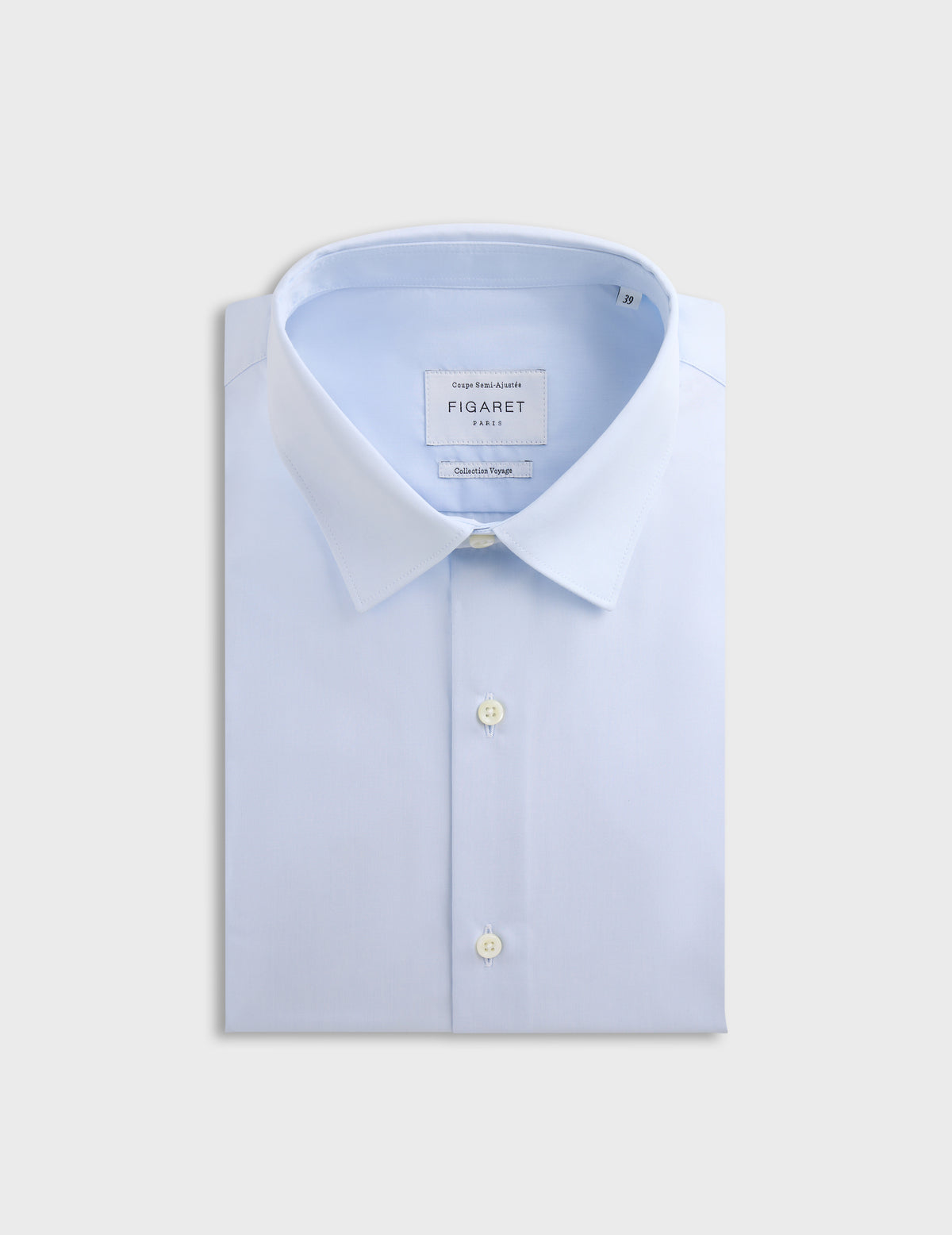 Chemise Semi-ajustée Voyage bleue
