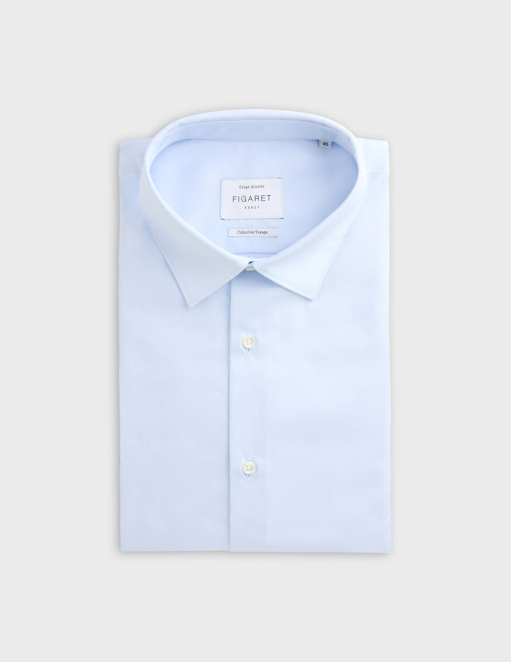 Chemise ajustée Voyage bleue