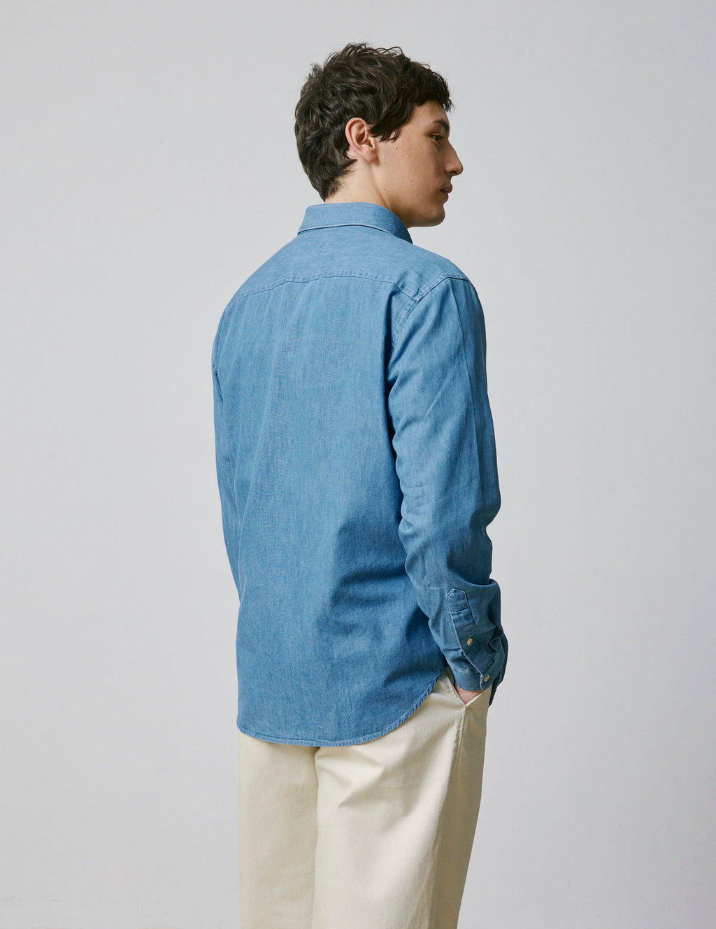 Chemise gabriel en denim bleu
