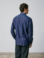 Chemise gabriel en denim bleu marine