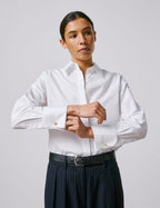 Chemise Hillie gorge cachée blanche