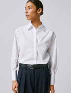 Chemise Hillie gorge cachée blanche
