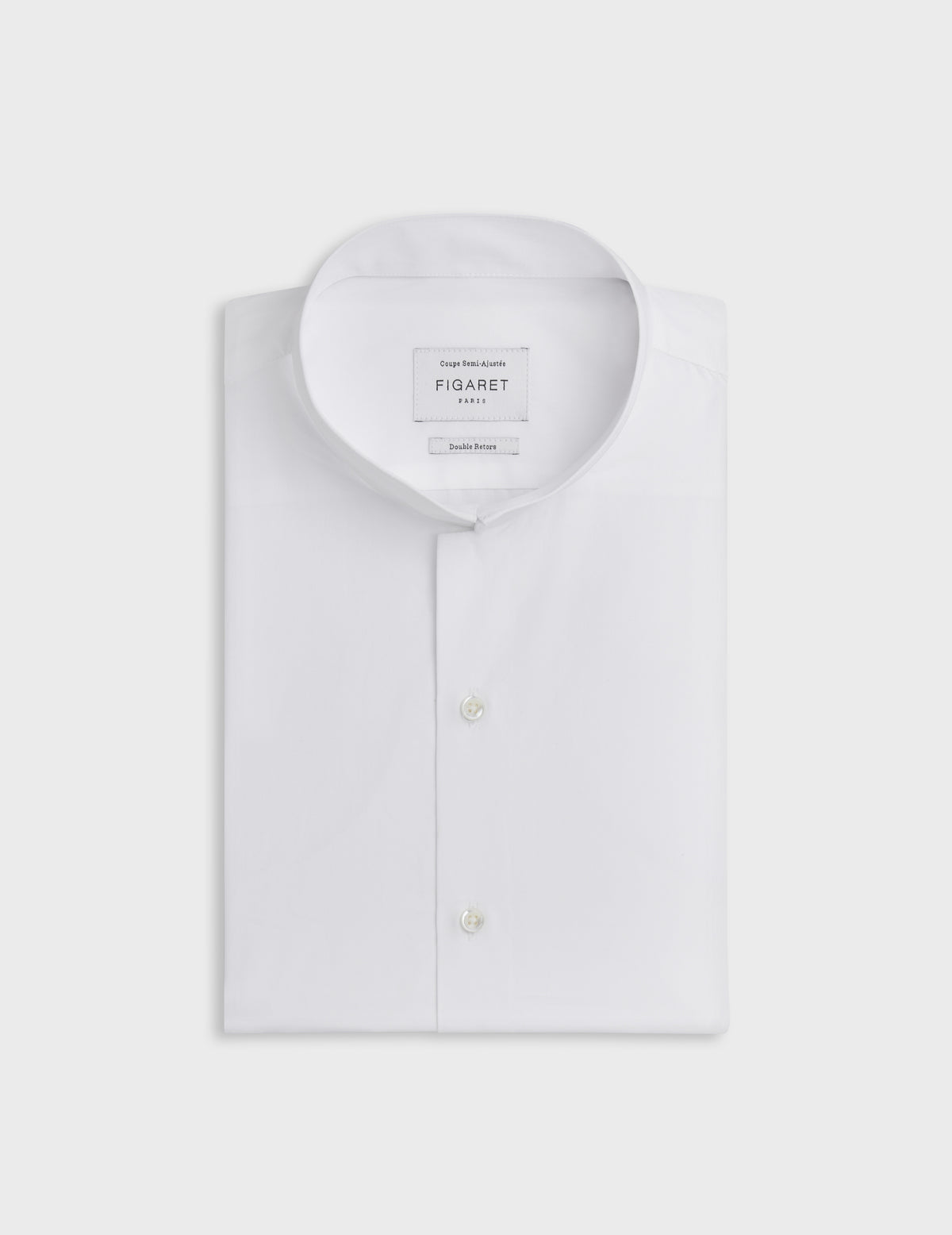 Chemise semi-ajustée blanche
