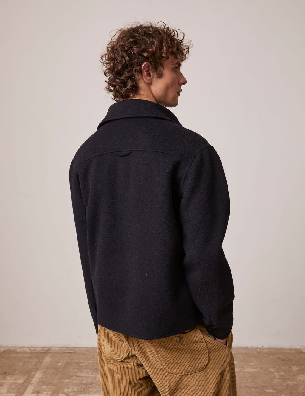 Veste Inoa en laine marine