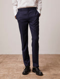 Pantalon de costume Greyson en toile de laine marine