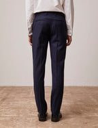 Pantalon de costume Greyson en toile de laine marine