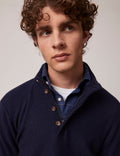 Pull Chris en cachemire et laine marine