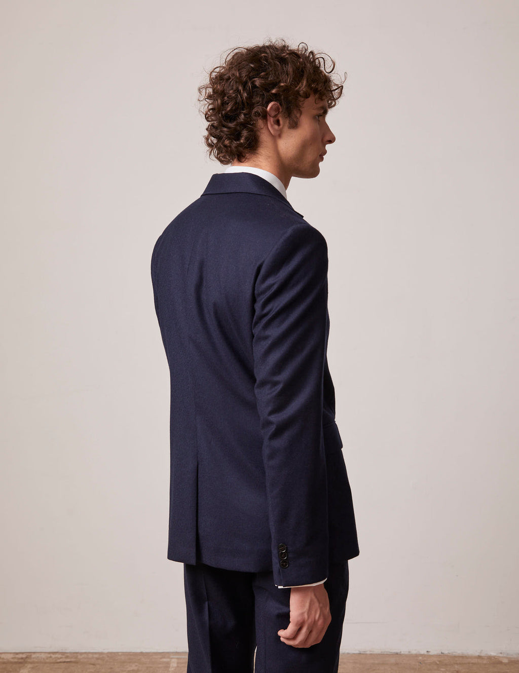 Veste de costume Gordon en toile de laine marine