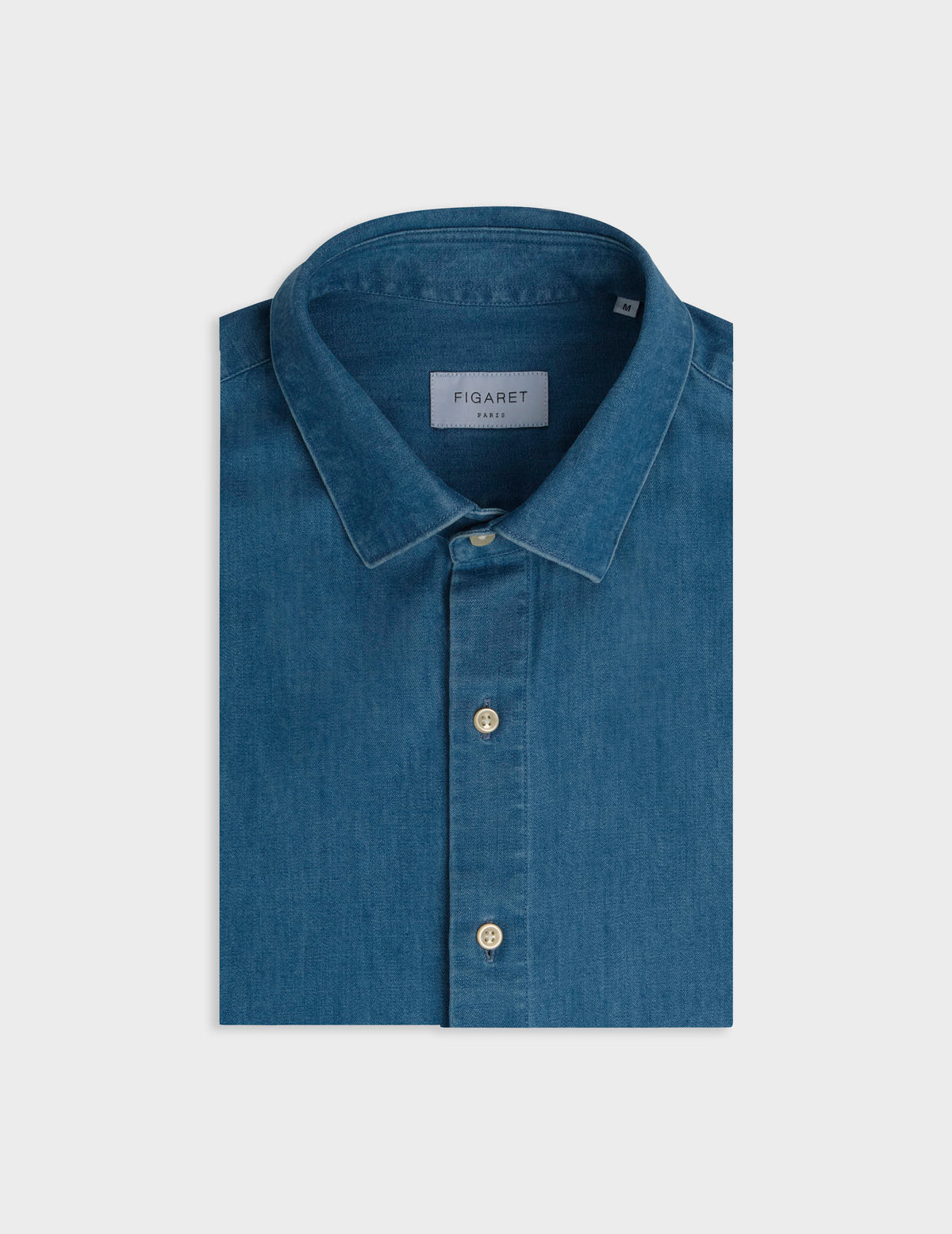 Chemise Auguste en denim bleu - View 2