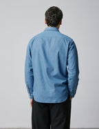 Chemise Auguste en denim bleu