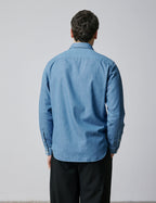 Chemise Auguste en denim bleu