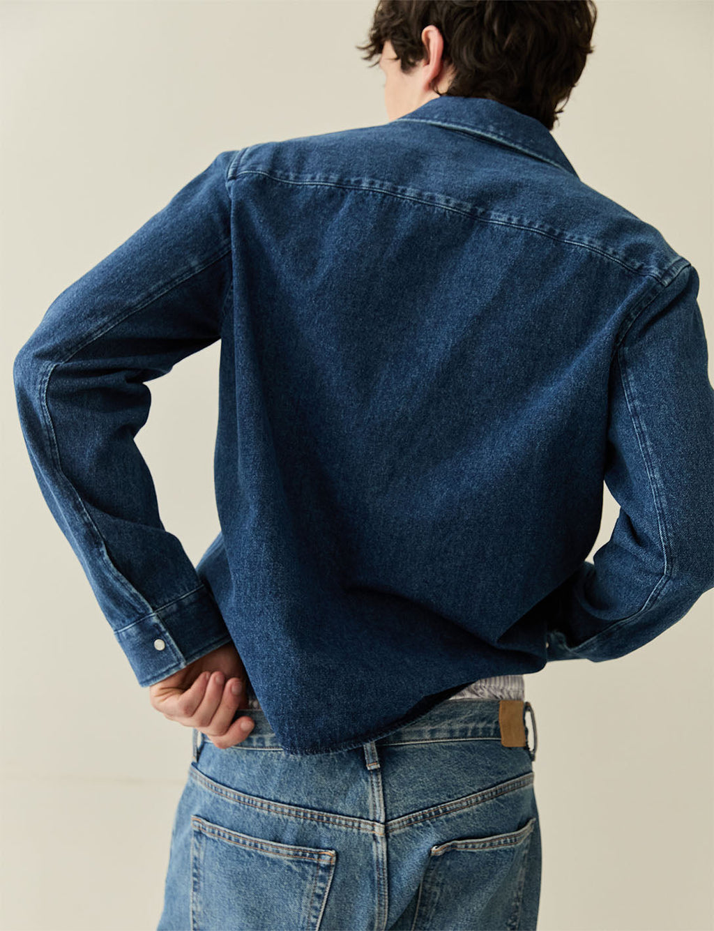 Chemise Auguste en denim bleu