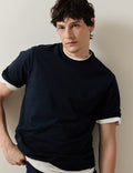 T-shirt Marcel en coton Supima marine