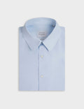 Chemise semi-ajustée bleue